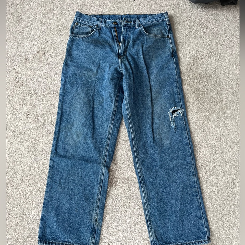 Flannel Carhartt Jeans